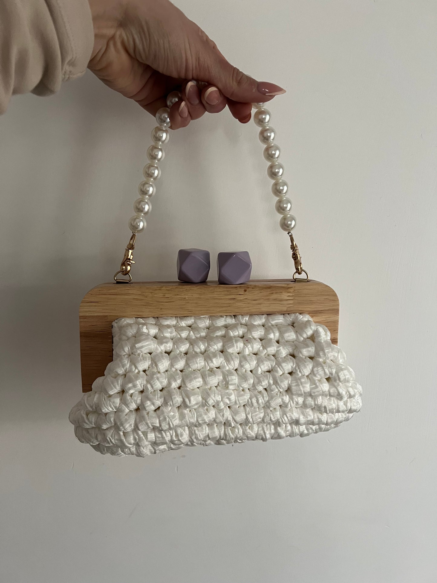 Clutch Blanc Brillant